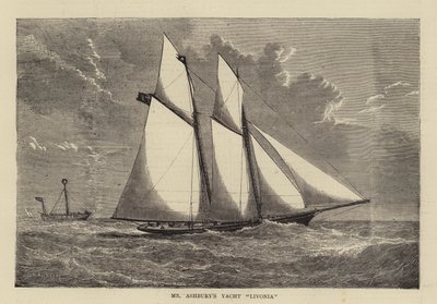 Lo yacht Livonia del signor Ashbury da Charles Ricketts